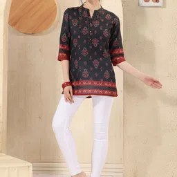 keshubaba Women Floral Thread Work Kurta-image-58