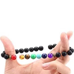 Divine souvenirs Unisex Artificial Beaded Elasticated Bracelet-50