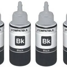verena Refill Ink for Printers L100,L130,L200,L220,L300,L1300-70 ML Black (4 bottle) Black Ink Bottle-14