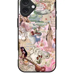 QRIOH Typography Printed iPhone 16 Back Case Mobile Accessories-image-1