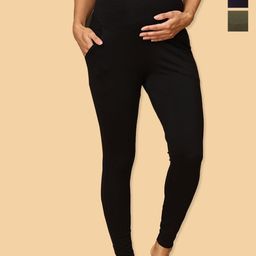 The Mom Store Pack Of 3 Maternity Ankle Length Leggings-image-22