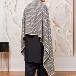 VASTRAMAY Men Regular Kurta with Patiala & With Dupatta image 2