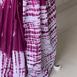 Mitera Tie and Dye Block Print Saree image 3