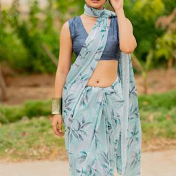 MIRCHI FASHION Floral Poly Chiffon Saree-picture-26