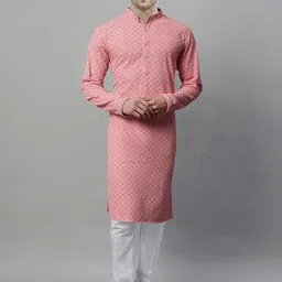 SG LEMAN Men Embroidered Regular Sequinned Kurta with Pyjamas Kurta Sets-picture-45