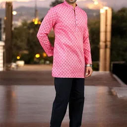 TATTVA Men Thread Work Kurta image 3