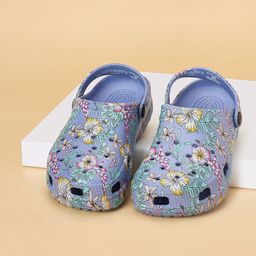 Pantaloons Junior Girls Printed PU Clogs-image-105