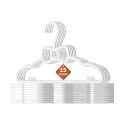 Myntra Elegant Homes 15-Pcs White ClothesHangers-41