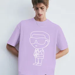 TOGS & TERRE Abstract Printed Organic Cotton T-shirt-image-53