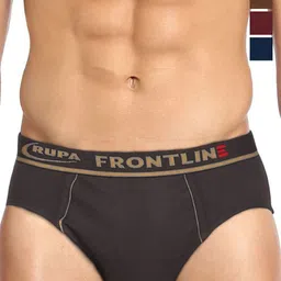 Rupa Frontline Pack Of 4 Assorted Basic Briefs Frontline-Expando-Plain-4-12