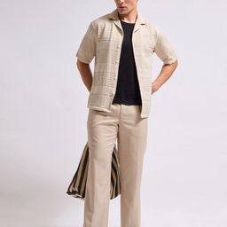 THE BEETEL HOUSE Men Classic Self Design Shirt-image-9