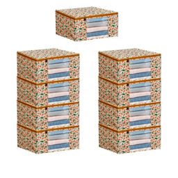 AMAK INC Orange Fabric Multi-Utility Wardrobe Organisers-picture-42