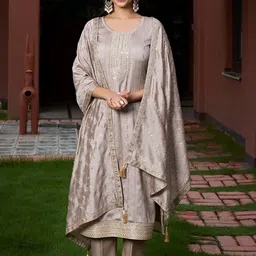 URMIR FASHION Women Regular Sequinned Kurta with Trousers & With Dupatta-picture-28