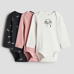 H&M 3-Pack Printed Jersey Bodysuits-image-37