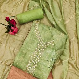 Rangtulika Ethnics Motifs Embellished Unstitched Dress Material-picture-30