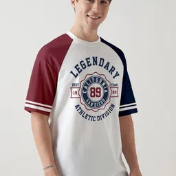 Crazymonk Men Typography Printed Round Neck Cotton Relaxed Fit T-shirt-image-113
