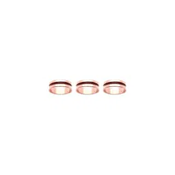 Dynamic Retail Global Set of 3 Rings for Men & Women, Gold-Gold Alloy Ring ()-75
