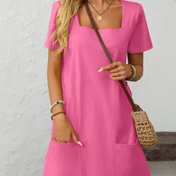 StyleCast x Revolte Women Square Neck A-Line Dress-picture-18