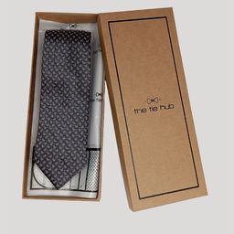 The Tie Hub Men Paisley Woven Design Silk Broad Tie-image-87