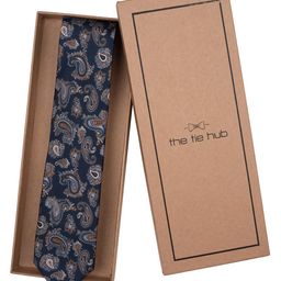 The Tie Hub Men Woven Design Pure Silk Broad Tie-58