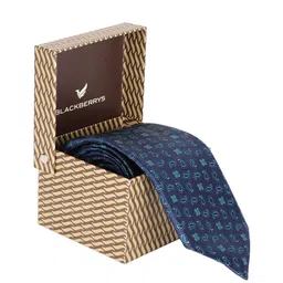 Blackberrys Men Blue Printed Broad Tie-image-50