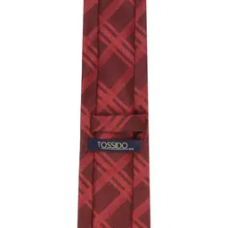 Tossido Men Checked Broad Tie image 4