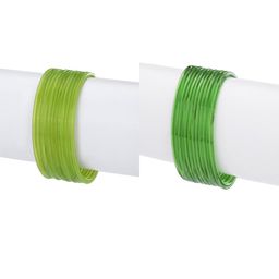 1ST TIME Set Of 24 Green Alloy Bangles-picture-40