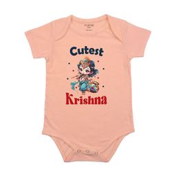 FFLIRTYGO Infants Janmashtami Printed Cotton Round Neck Bodysuit-image-90