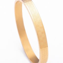 SWASHAA Men 18K Gold-Plated Kada Bracelet-image-23