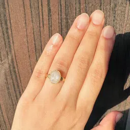 GenZcomplex Gold Plated Moonstone Finger Ring-25