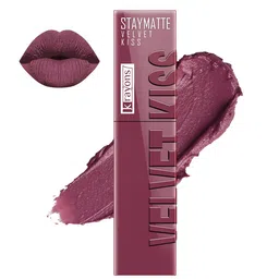 krayons Velvet Kiss Liquid Lipstick With Jojoba Oil - 3.5 ml - Dusty Mauve 04-image-48