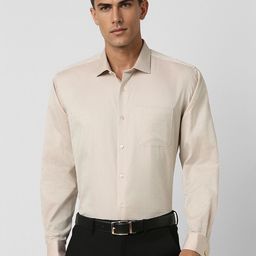 Van Heusen Men Spread Collar Textured Cotton Formal Shirt-picture-14