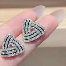 ONUYX Silver Plated Zircon Earrings-image-74