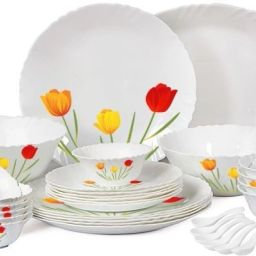 Pack of 33 Opalware Imperial Tulip Garden 33 Pcs Dinner Set-10