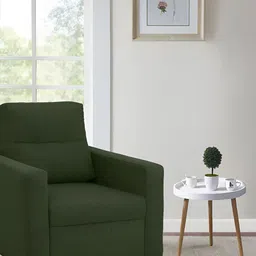 DuroflexEase 1 Seater Fabric Sofa In Sap Green Colour-image-22