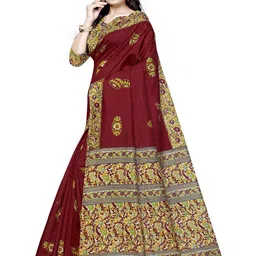 KALINI Ethnic Motifs Printed Saree with Matching Blouse Piece image 3