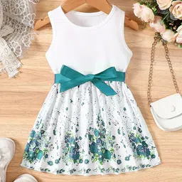 OMPAX Floral Printed Fit & Flare Dress-image-23
