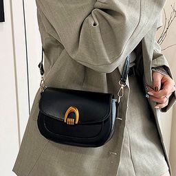 LULU & SKY PU Structured Handheld Bag-34