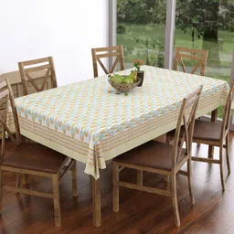 Myntra Elegant Homes Brown Ethnic Motifs Cotton 6-Seater Table Cover-image-46