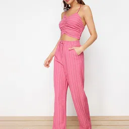 Trendyol Striped Top With Trousers Co-Ords-picture-7