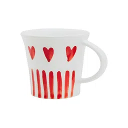 Rare Planet White & Red Printed Ceramic Glossy Mugs Set of Cups and Mugs image 2