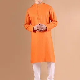 SHOWOFF Men Regular Kurta with Trousers-image-74