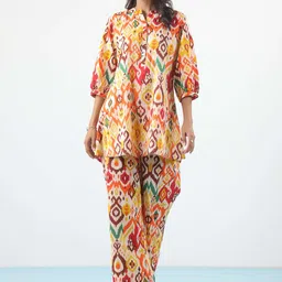 CRAFIQA Printed Pure Cotton Top With Trousers Co-Ords-picture-49