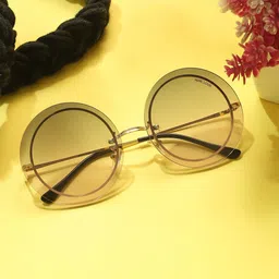 MARC LOUIS Women Round Sunglasses with UV Protected Lens Marc Louis CF58034 Grey SG-image-87
