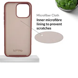 SPRIG Solid Printed iPhone 15 Pro Max Bumper Case Mobile Accessories image 3
