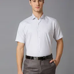 MARK & ALBERT Men India Slim Fit Spread Collar Vertical Striped Cotton Formal Shirt-image-93