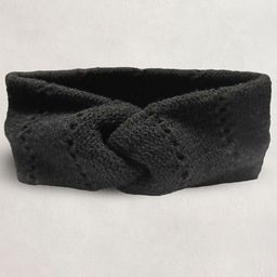 Cherry Crumble Girls Black Solid Bandana Headband-picture-43
