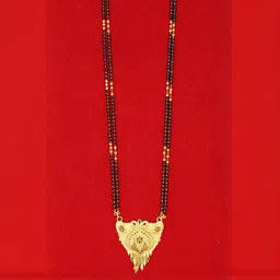 SONI DESIGNS Gold-Plated Brass Artificial Stones & Beads Mangalsutra-picture-15
