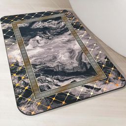 IVAZA Multi Colored Geometric Patterned 600 GSM Bathmat-5