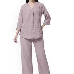 G0-4 IT Embroidered V-Neck Tunic With Trouser-picture-12